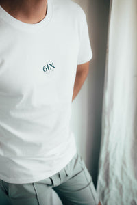 6IX CONTRAST LOGO TEE WHITE - 6IX Collection 