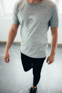 6IX CONTRAST LOGO TEE GREY - 6IX Collection 