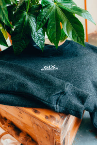 6IX CREW NECK JUMPER CHARCOAL GREY - 6IX Collection 