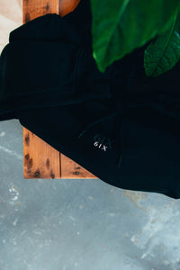 6IX CONTRAST LOGO HOODIE BLACK - 6IX Collection 
