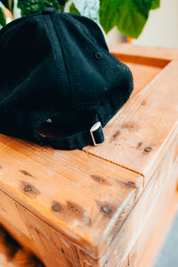 6IX LOGO CAP BLACK W/ GREY CONTRASTING - 6IX Collection 