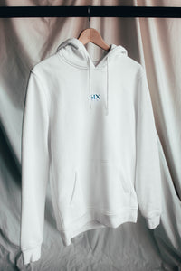 6IX CONTRAST LOGO HOODIE WHITE - 6IX Collection 