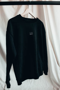 6IX CREW NECK JUMPER BLACK - 6IX Collection 