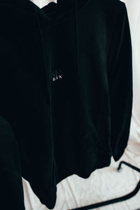 6IX CONTRAST LOGO HOODIE BLACK - 6IX Collection 