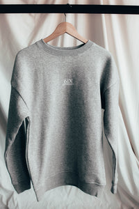 6IX CREW NECK JUMPER GREY - 6IX Collection 