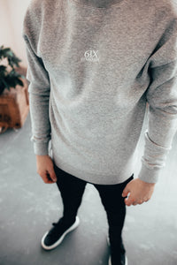 6IX CREW NECK JUMPER GREY - 6IX Collection 
