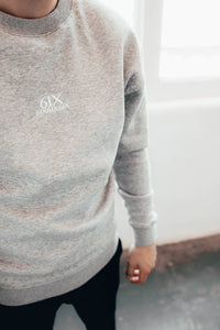 6IX CREW NECK JUMPER GREY - 6IX Collection 