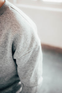 6IX CREW NECK JUMPER GREY - 6IX Collection 