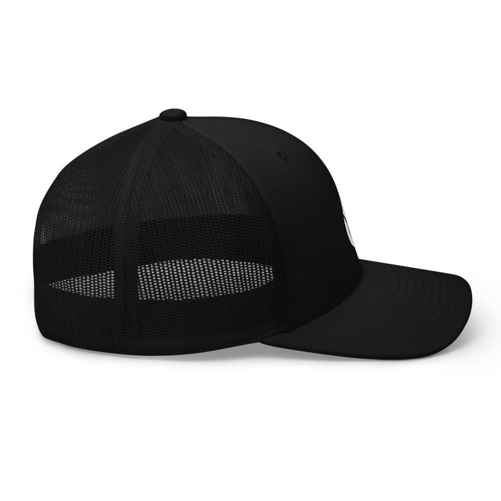TRUCKER CAP WHITE 6 LOGO - 6IX Collection 